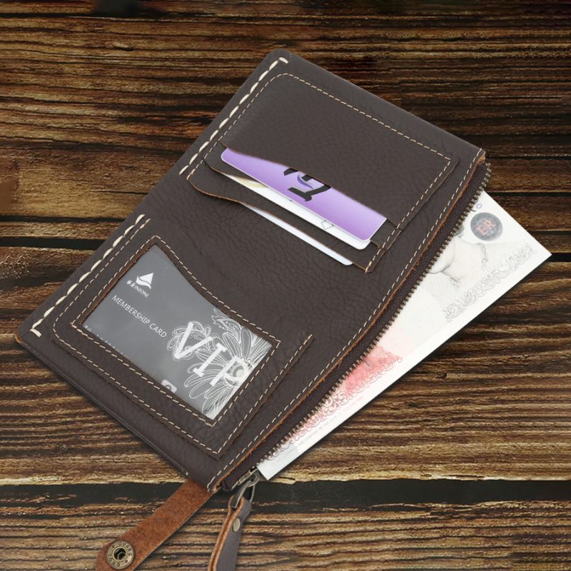 Genuine leather wallets male purses coin purse for men leather wallet