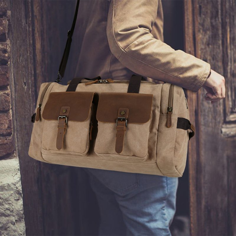 Weekender Duffel Travel Bag Canvas Duffle Bag For Men