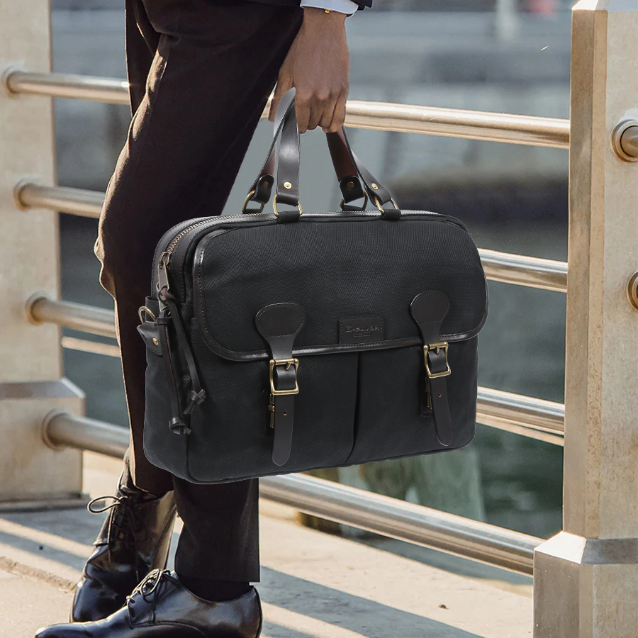 Canvas laptop handbag