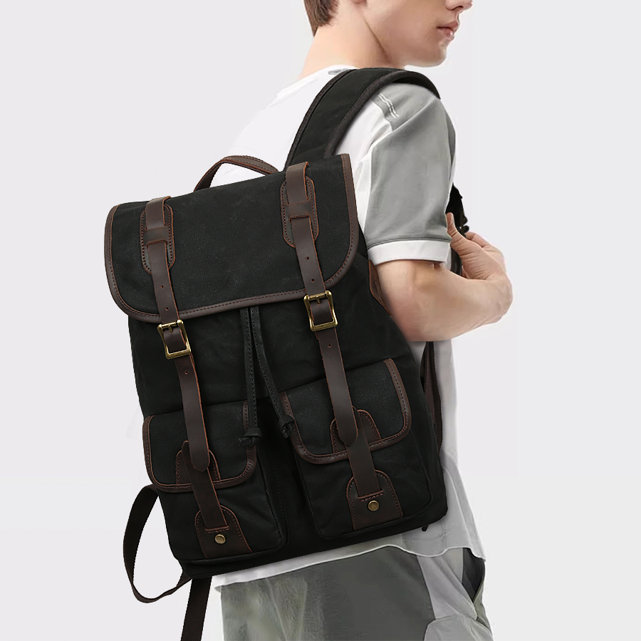 Men's canvas backpack