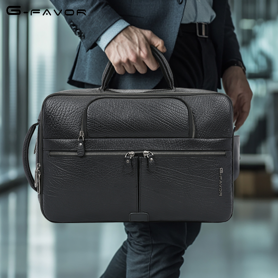 Genuine leather briefcase