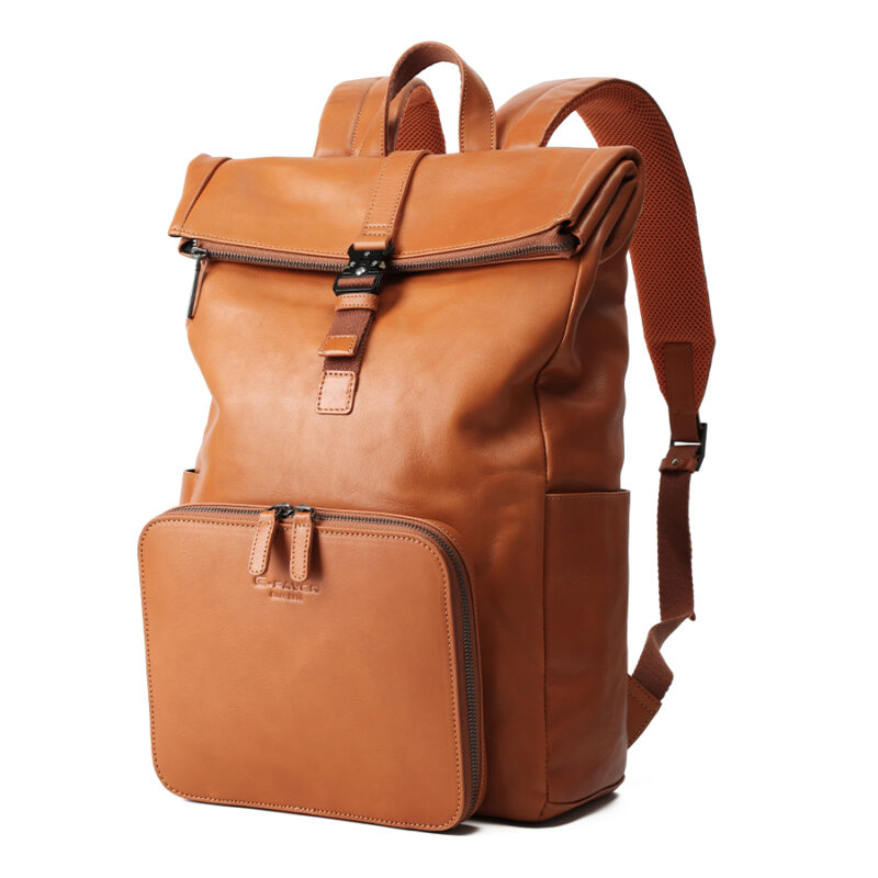 Vintage Genuine Leather Travel Backpacks for Men
