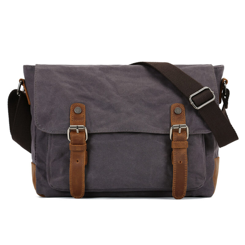 Vintage Casual Canvas Shoulder Bags with Pin-buckle