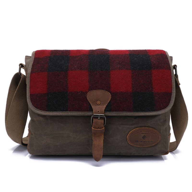 Vintage waterproof multiple pockets canvas messenger bags