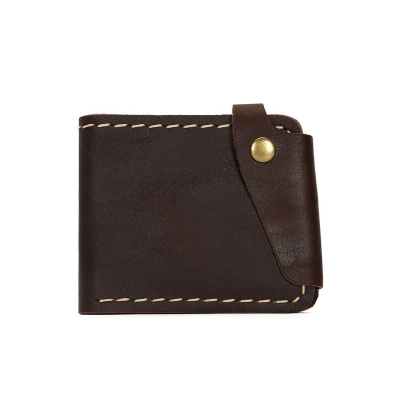 Women Men Bifold Credit Card Holder Genuine Leather Wallet