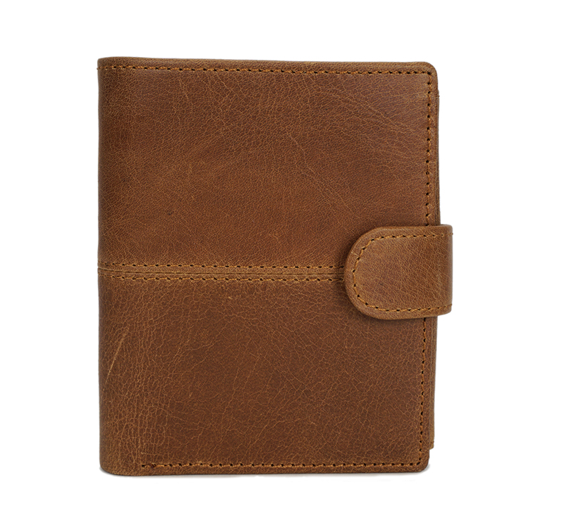 Vintage Men and Women Bifold Trifold Cowhide Leather Wallet