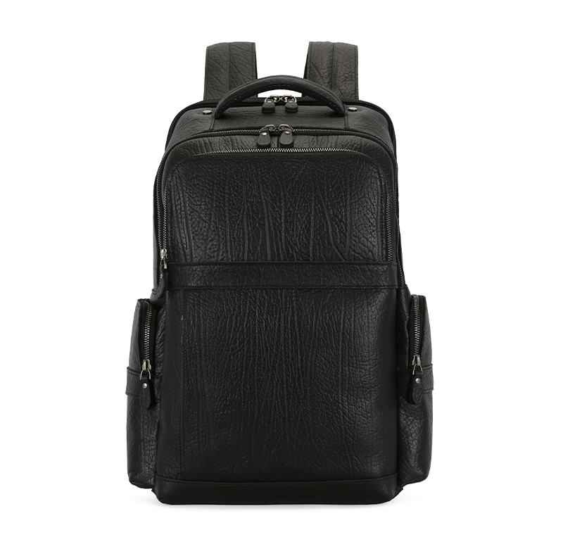 Genuine Leather Business Outdoor Waterproof Travel Cowhide Laptop Backpack